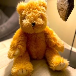 Rare TYTeddy Bear Scruffy Gold Jointed Bear 2nd Generation 1991 Plush Stuffed 14